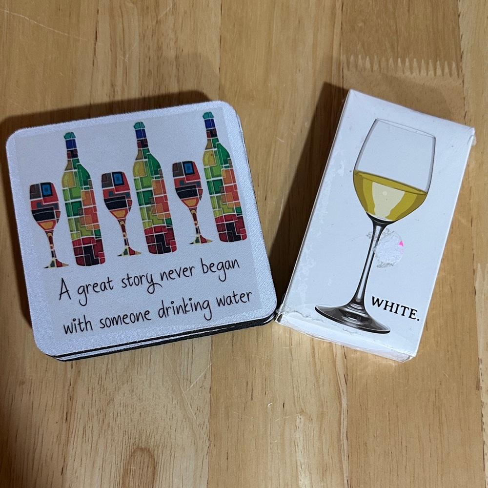 Colorful Wine Coasters Set